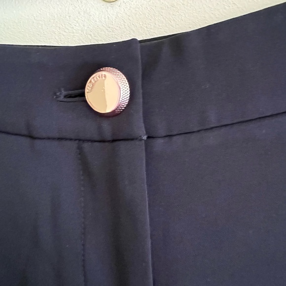 NWT Ted Baker London Black Sequin Side Panel Trouser Cropped Size 1 or US 4 - Picture 3 of 8